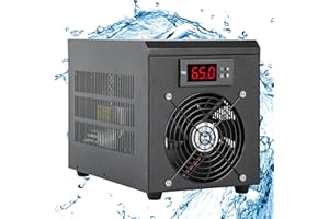 Poafamx 16gal Aquarium Chiller 60L Fish Tank Cooler Unit ℉ Quiet for Home Fish Shrimp Breeding Aquaculture