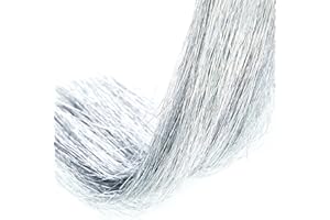WILLBOND 5000 Strands Silver Christmas Icicle Tinsel Strands for Christmas Tree Decor 18 Inches Foil Fringe Curtain Xmas Icicle Wire for Xmas Holiday Birthday Wedding Winter Party Home Hanging Decor