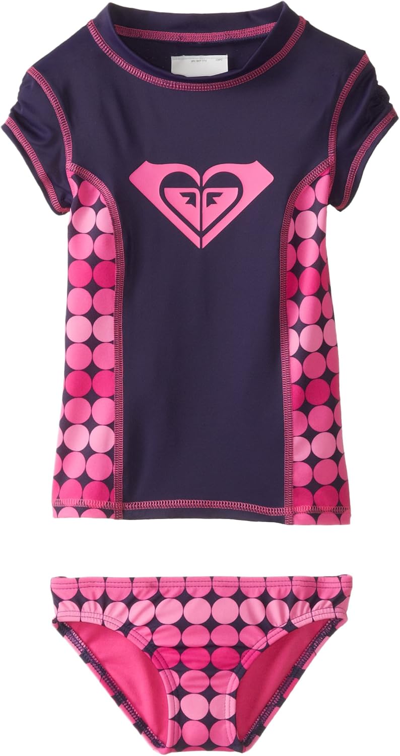 Roxy Girls Little Kaleidoscope Dot Print Rash Guard Set