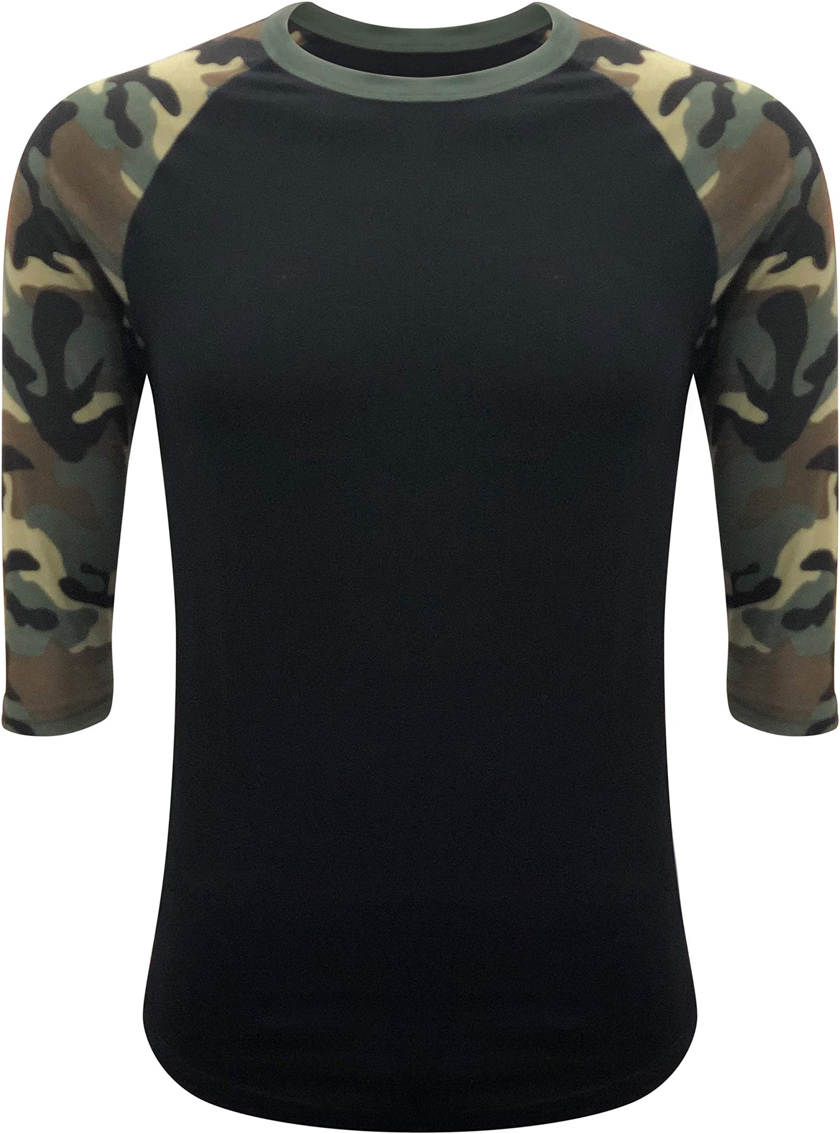ILTEX Raglan T-Shirt 3/4 Sleeve Athletic Baseball Jersey Unisex (30+ Colors)