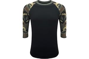 ILTEX Raglan T-Shirt 3/4 Sleeve Athletic Baseball Jersey Unisex (30+ Colors)