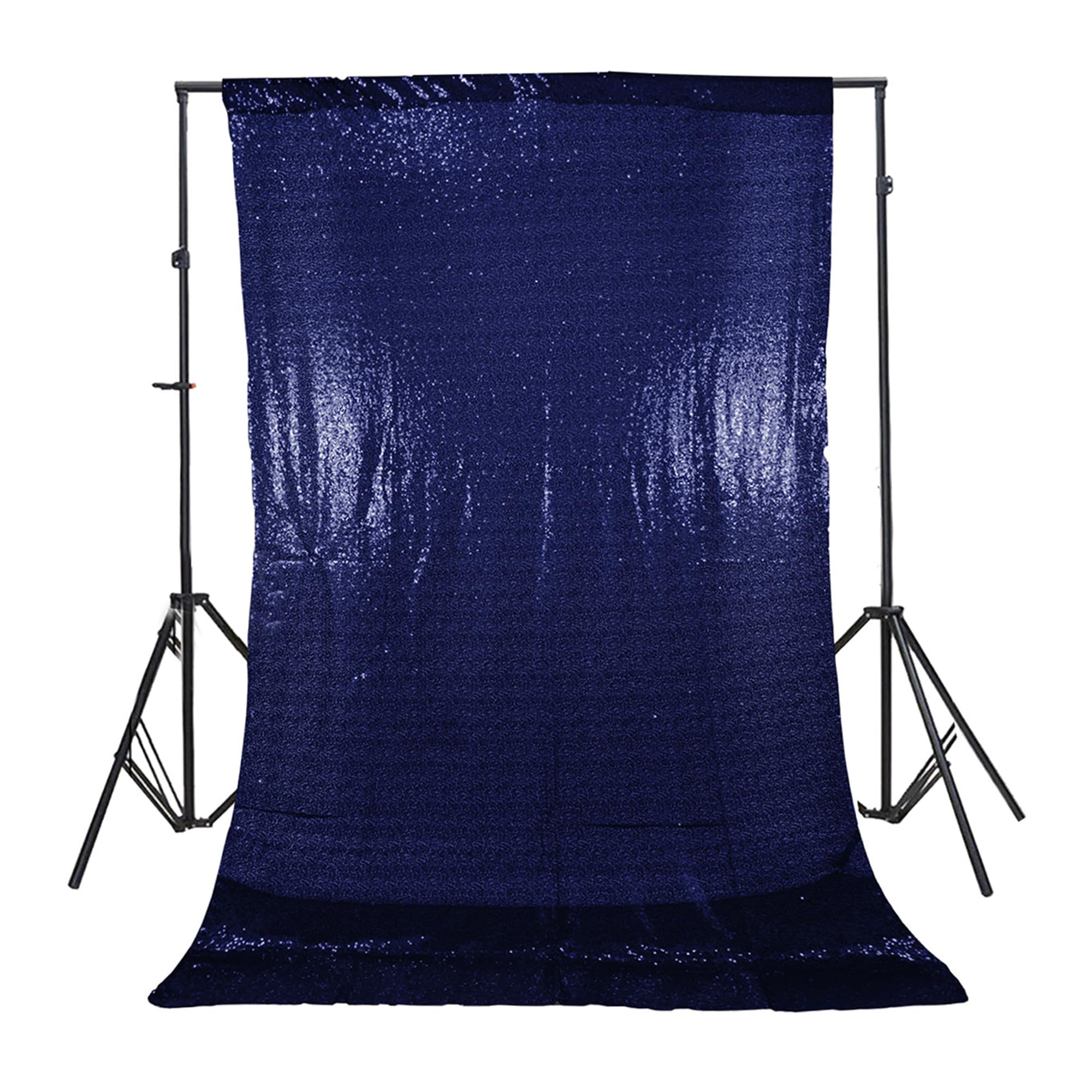 Trimming Shop Royal Blue Sequin Backdrop Curtain 4ft x 7ft Sparkling Glitter Backdrop High-Density Sequin Fabric, Photography Background for Weddings, Birthdays, Parties, Christmas & Event Decoration