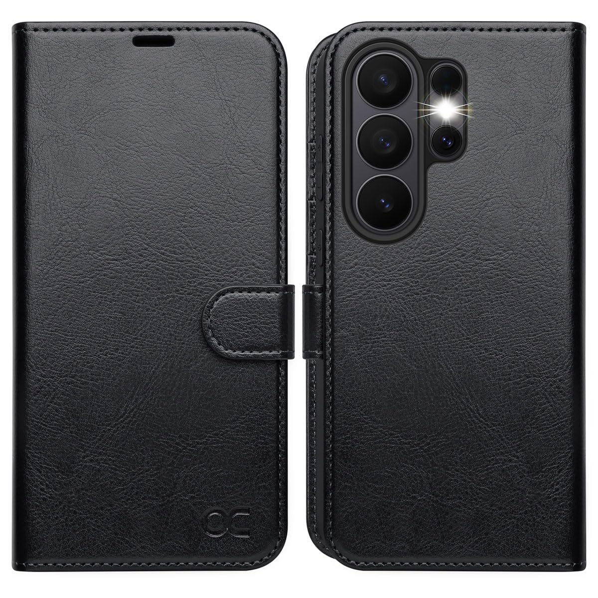 OCASE Compatible with Samsung Galaxy S26 Ultra Wallet Case, PU Leather Flip Folio Case with Card Holders RFID Blocking Kickstand [Shockproof TPU Inner Shell] Protective Phone Cover 2026, Black
