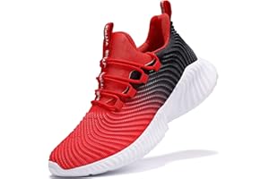 JMFCHI Boys Girls Kids' Sneakers Knitted Mesh Sports Shoes Breathable Lightweight Running Shoes for Kids Fashion Athletic Casual Shoes