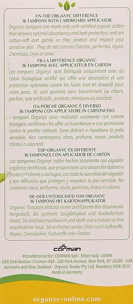 ORGANYC REGULAR APPLICATOR TAMPONS