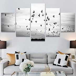 SIGNWIN 5 Panel Canvas Wall Art Modern Art...