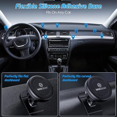 WixGear Universal Magnetic Phone Car Mount: Secure Cell...