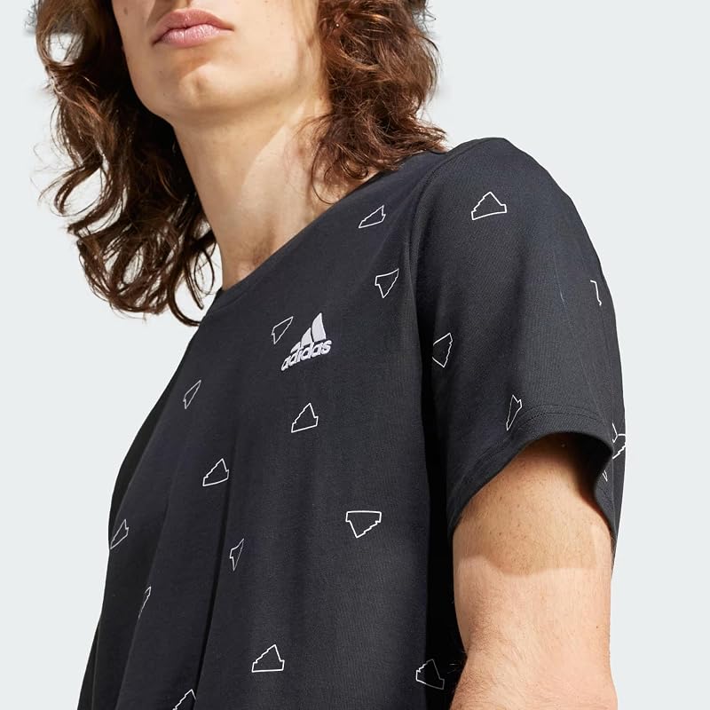 Homme Seasonal Essentials Monogram Graphic Tee (Plus Size), Black, M Extra Tall — photo 7 sur 7