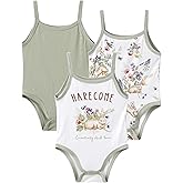 BambooBud Baby Boy Girls Sleeveless Bodysuits Ultra Soft Tank Pajamas Infant Unisex Sleepwear