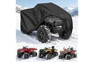 QYMOTO ATV Cover,Large ATV Cover XXL 2-UP 4 Wheeler Quad Waterproof Outdoor Protection Heavy Duty 420D for Polaris Sportsman 