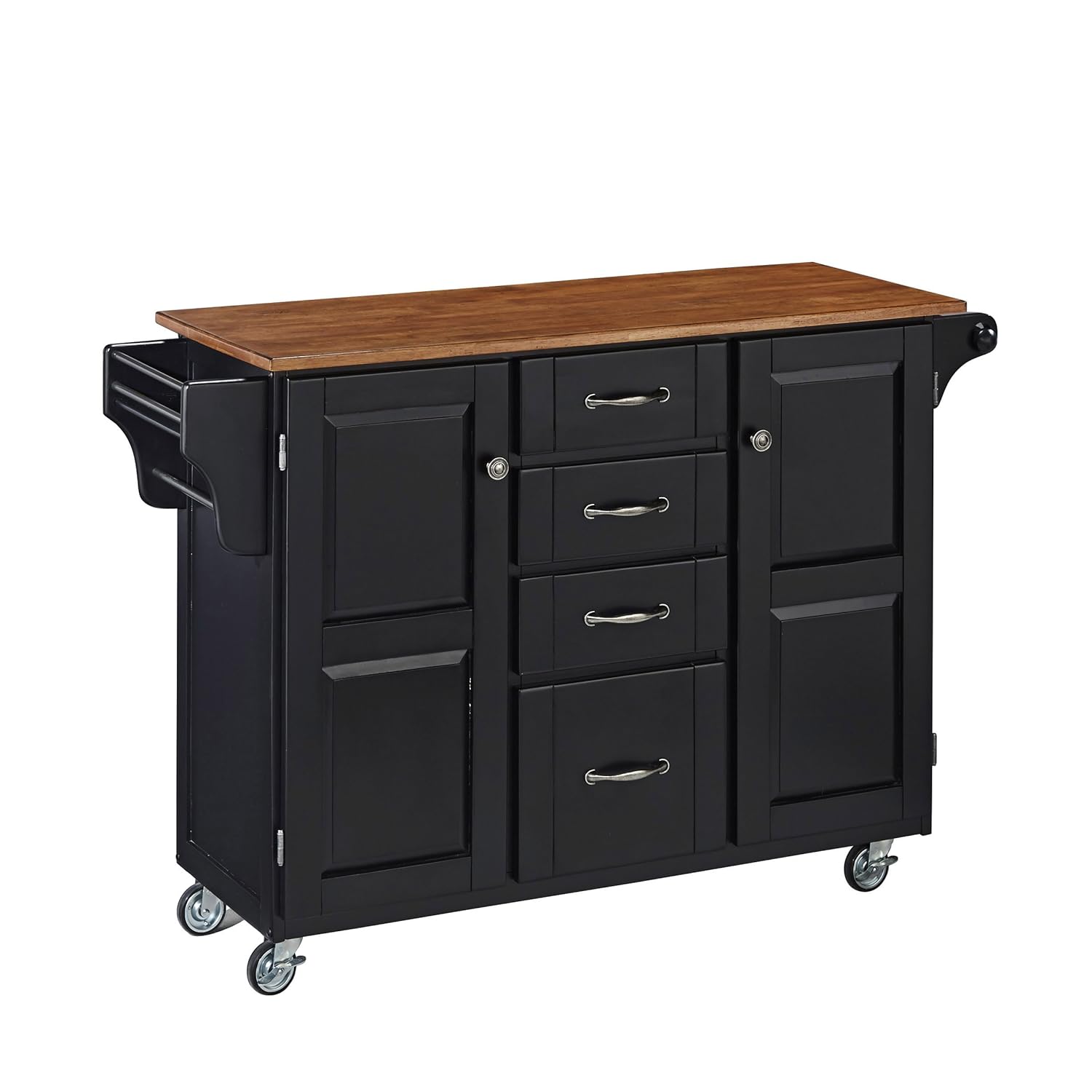 Best Home Styles Wood Top Kitchen Cart