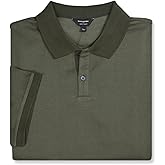 Banana Republic Mens 764204 Standard Fit Herringbone Stripe Luxe Touch Polo Shirt,