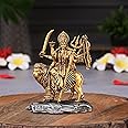 Artarium Shri Durga MATA Idol | Antique Sherawali MATA Statue | Shri Vaishno Devi Maa | Durga MATA Idol for Car Dashboard and Home Decor Size - 3.9 Inchs (Pack of 1)