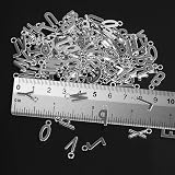 SANNIX 156Pcs Alphabet Letter Charms 6 Sets A-Z with 200 Jump Rings view 2