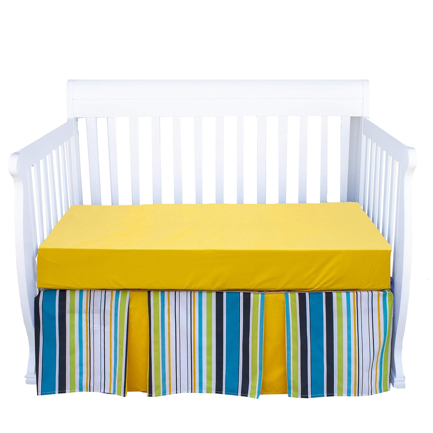 grey and blue cot bedding