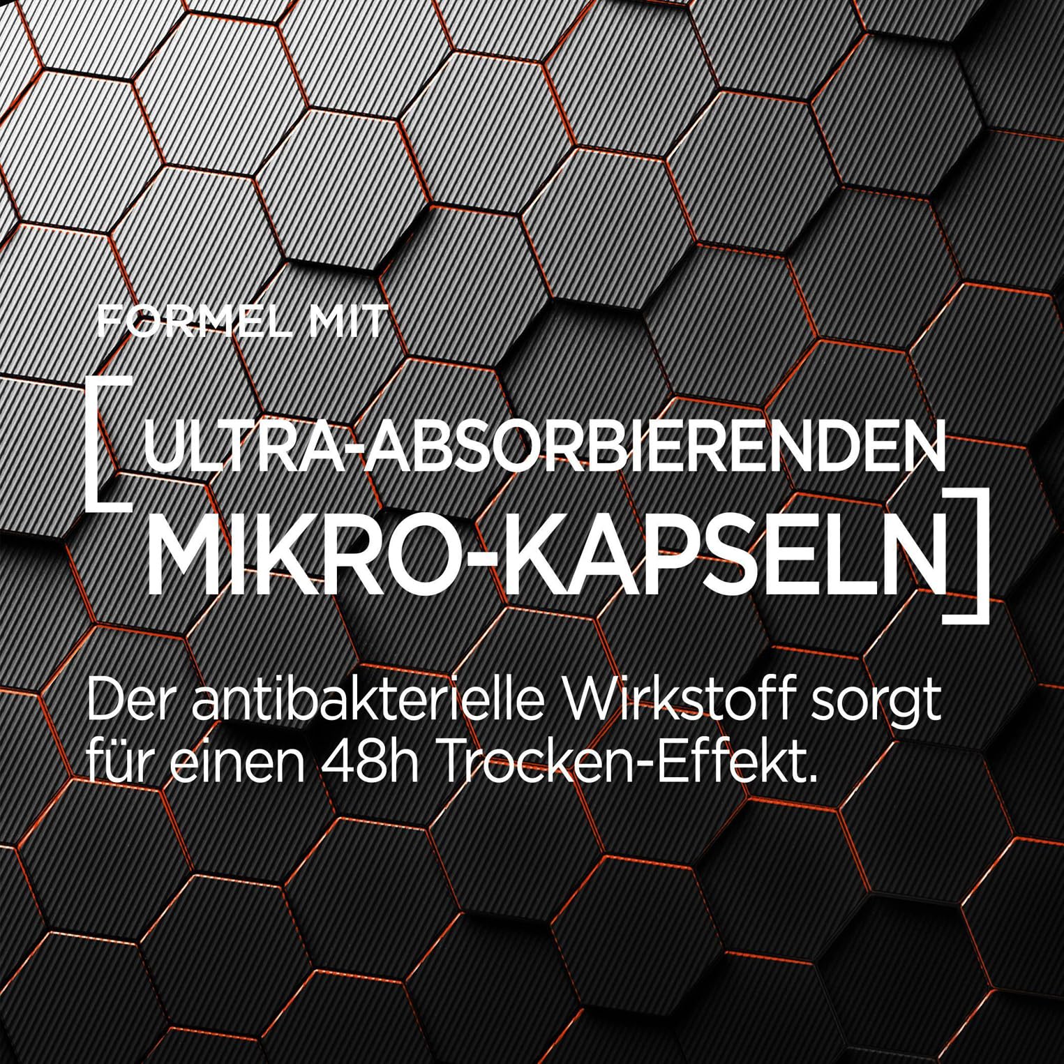 L'Oréal Men Expert Deo für Männer, 5-in-1 Deospray gegen Geruchsbildung, Nässe, Bakterien und weiße Rückstände für bis zu 48 Stunden Frische, Carbon Protect, 6 x 150 ml 3