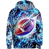 Okiretin Boys Girls 3D Graphic Hoodies Cool Casual Pullover Hooded Sweatshirts With Big Pocket for Kids