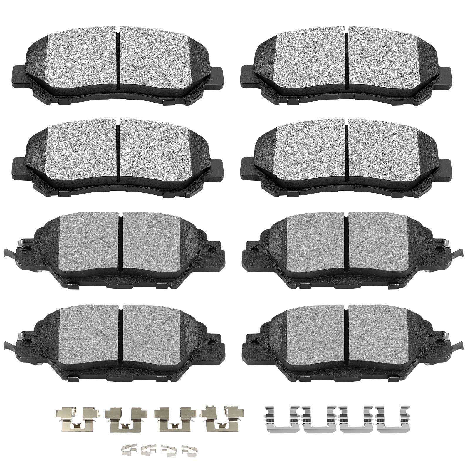 Photo 1 of SCITOO Front Rear Disc Brake Pad Set 8PCS w/Hardware Fit For Mazda For CX-5 2016 2017 2018 2019 2020 2021