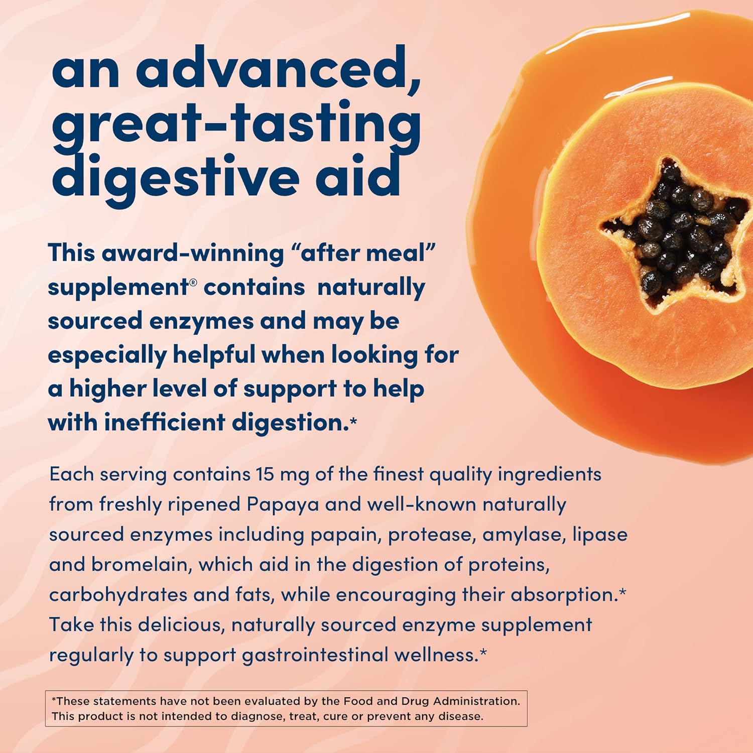American Health Super Papaya Enzyme Plus Chewable Tablets, Natural Papaya Flavor - Promotes Digestion & Nutrient Absorption, Contains Papain & Other Enzymes - 360 Count, 120 Total Servings: Health & Personal Care