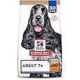 Hill's Science Diet Adult 7+, Senior Adult 7+ Premium Nutrition, Dry Dog Food, No Corn, Wheat, Soy Chicken & Brown Rice, 30 lb Bag