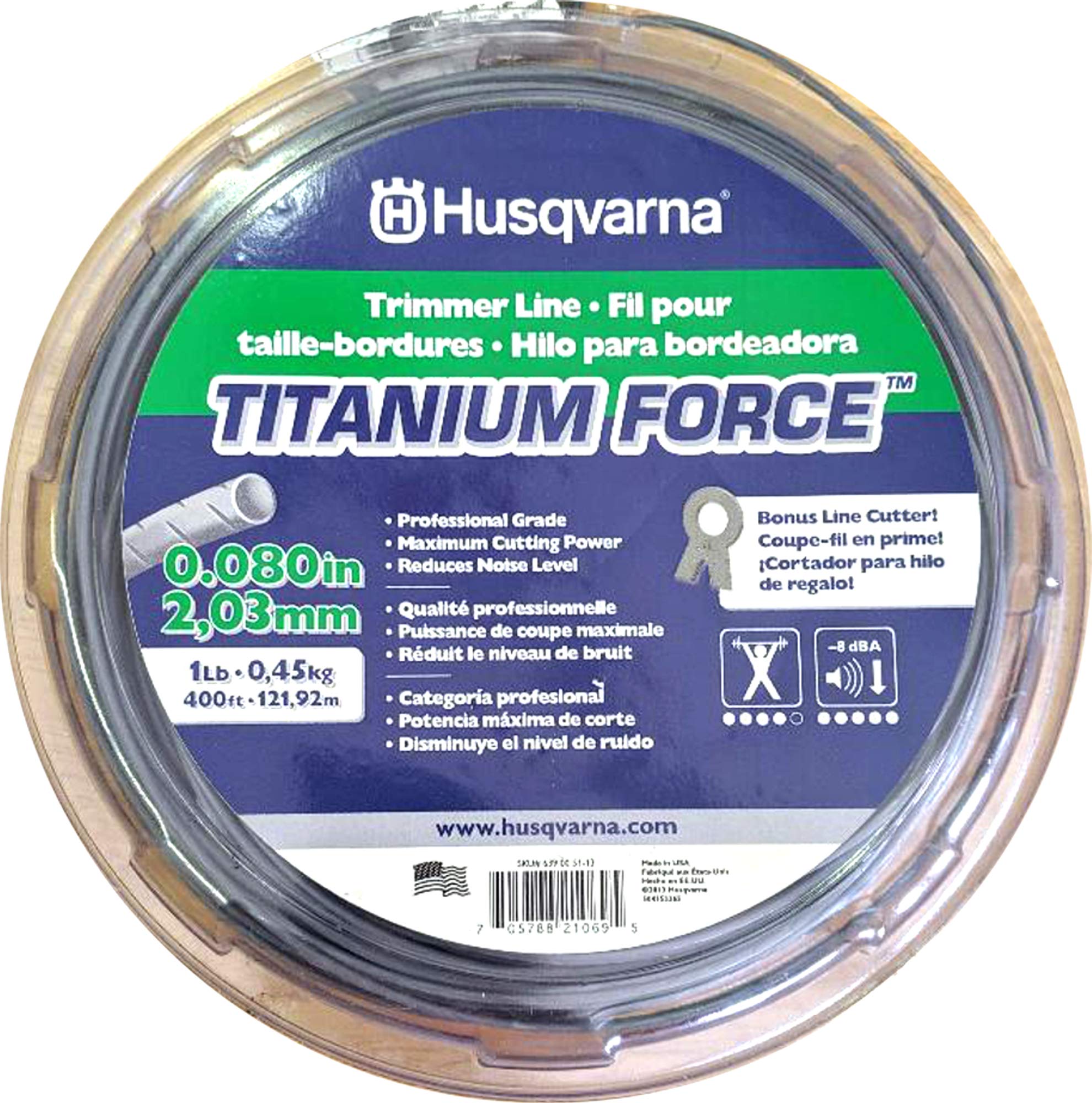 husqvarna titanium force string trimmer lines 0.095