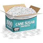 Bulk White Sugar Packets 1000 Count Individual Portion Packs for Hot Drinks Great for Restaurants Offices Schools and Home Use