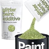 Hemway Olive Green Glitter Paint Additive 100g for Emulsion Acrylic Lacquer