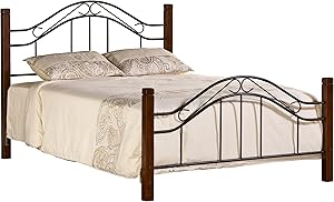 Hillsdale Furniture Hillsdale Matson Frame, Cherry/Black King Bed Set,
