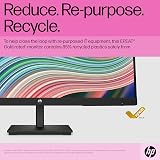 HP 24 inch FHD IPS Monitor 75Hz AMD FreeSync Tilt Adjust HDMI DP VGA Black view 7