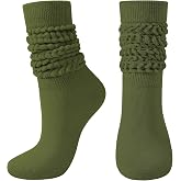 BOOPH Slouch Socks Women Scrunch Sock Knee High Slouchy Socks Size 6-11