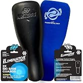 MASTERFIT The Eliminator Ski Shin Guards for Skiing, Adult Ski Shin Guards for Skis and Snowboard Boots, Foam Pads to Reduce Discomfort, Boot Volume Reducer &amp; Protector for Men &amp; Women
