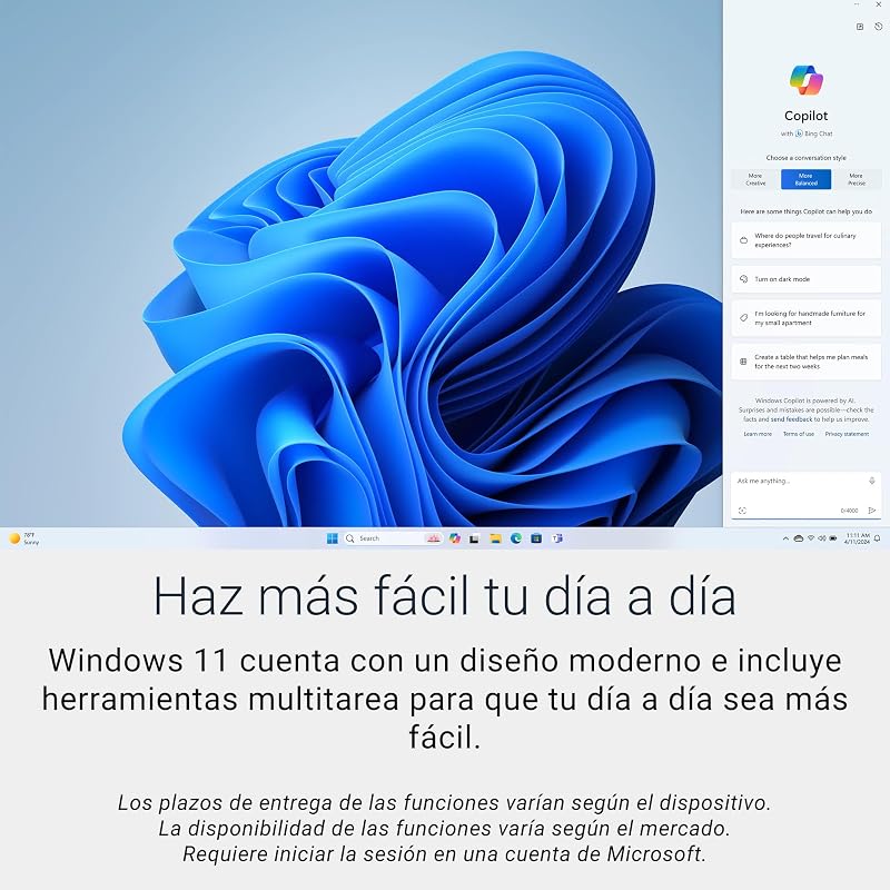 Portátil de 16 DC16250, Intel Core 7 150U, 16" 2K, 16 GB de RAM