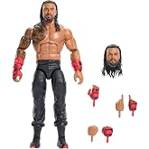 Mattel WWE Elite Collection Roman Reigns Figure &amp; Accessories | Top Picks Action Figures &amp; Accessories Set, 6-inch Collectible Roman Reigns with Swappable Hands &amp; Ring Gear