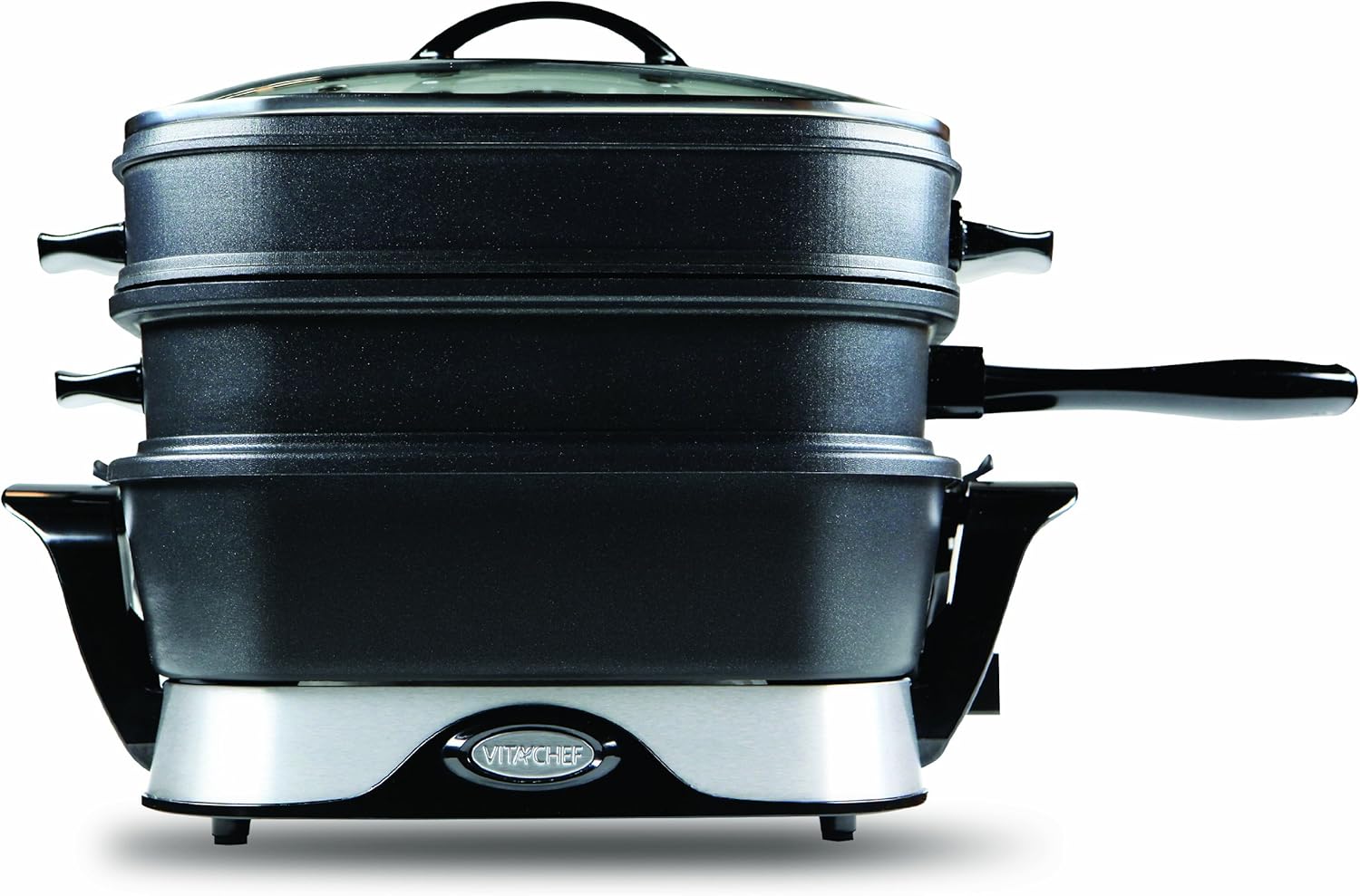 Steamer Skillet by VitaChef Electric Multi Cooker/Steamer by VitaChef