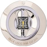 attwood 6556-7 Universal Watertight Marine Boat LED Round 3 Nautical Mile Transom Light