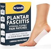 Dr. Scholl's Plantar Fasciitis Pain Patches with Hydrogel Flexible Technology, 8 Ct // Clinically Tested 12-Hour Daily Pain R