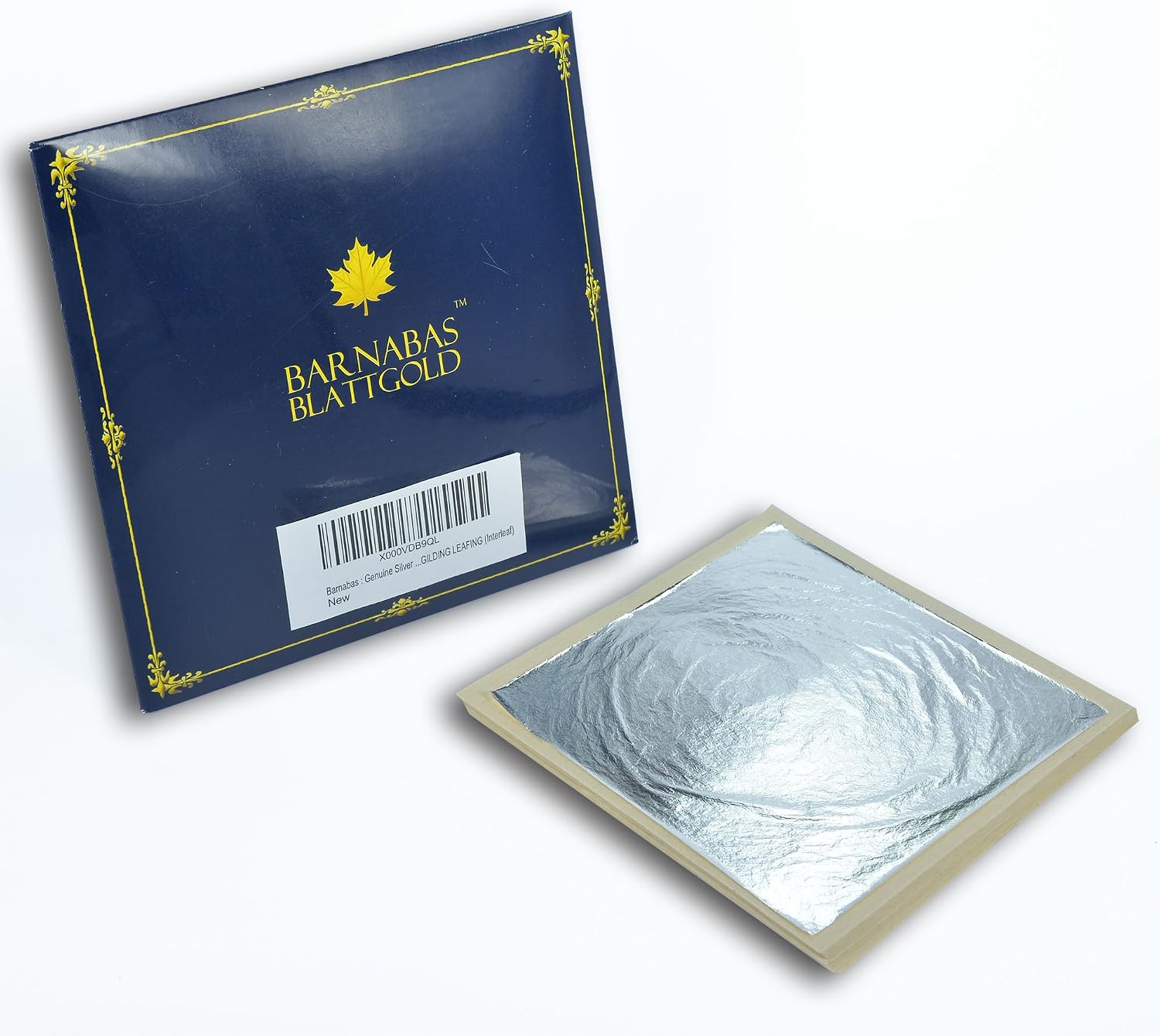 Barnabas Blattgold Edible Silver Leaf - Cake Decorations, Loose Interleaf for Cupcakes - 4.4 inches, Book of 25 - Image 5