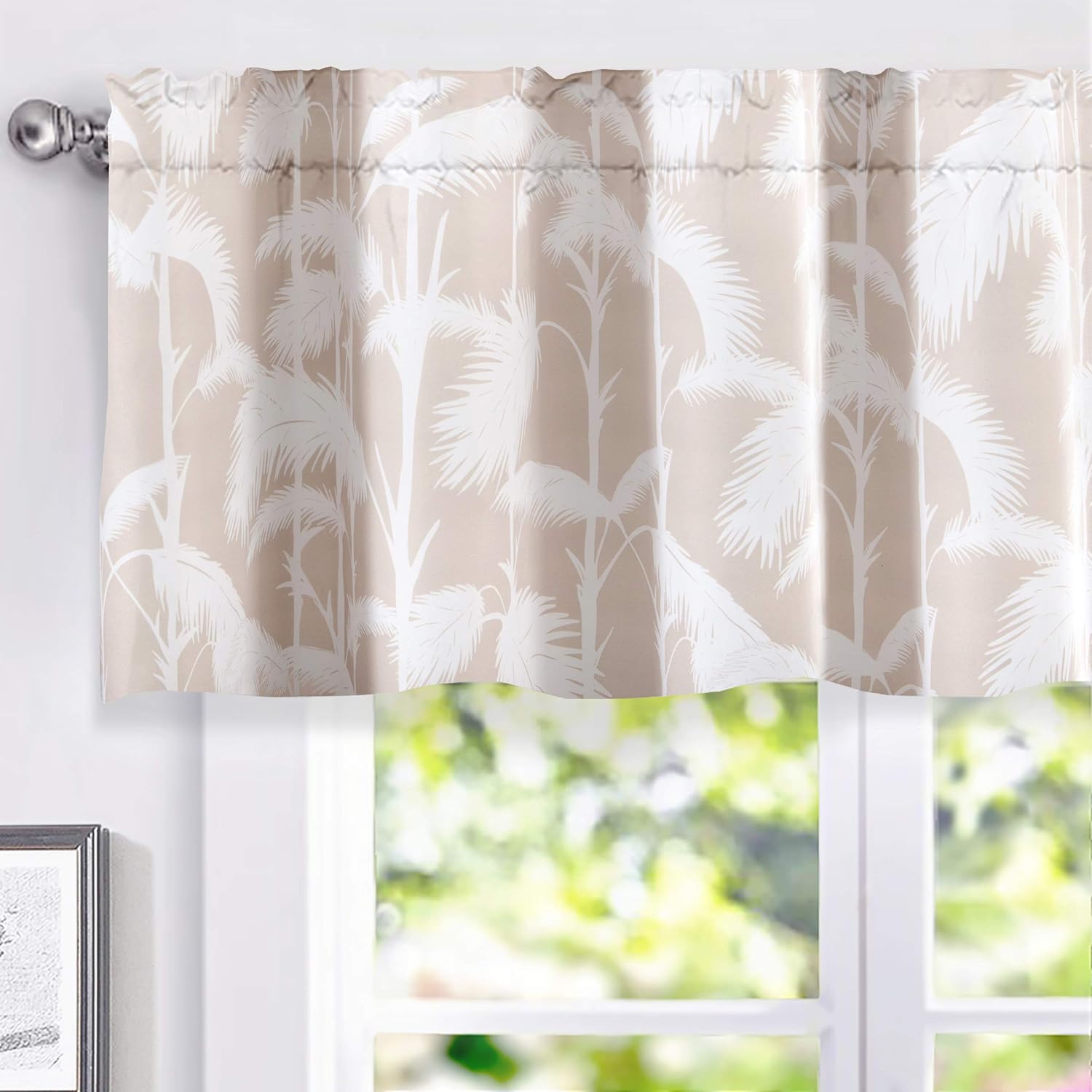 Best kitchen curtains and valances set palm
