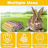 Flow fire Timothy Hay Sticks 40 Pcs Rabbit Chew Treats Small Pet Toys view 3