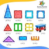 Sunny Auntie Magnetic Tiles 180 PCS XL Set with Storage Bag view 6