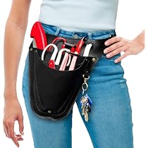 Amazon.com: Leather Garden Tool Belt - Black Tool Belt
