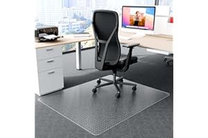 Futurwit Large Office Chair Mat for Carpeted Floors, 48" x 60" Low Pile Carpet Protector for Desk Chair, Easy Glide Transparent Plastic Floor Mat for Rolling Chairs (Rectangle)