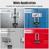 Diyife Padlock with Keys 40mm Long Shackle Aluminum Waterproof Weatherproof view 7