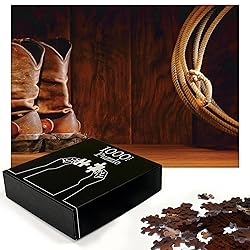 Ambesonne Western Jigsaw Puzzle, American Style