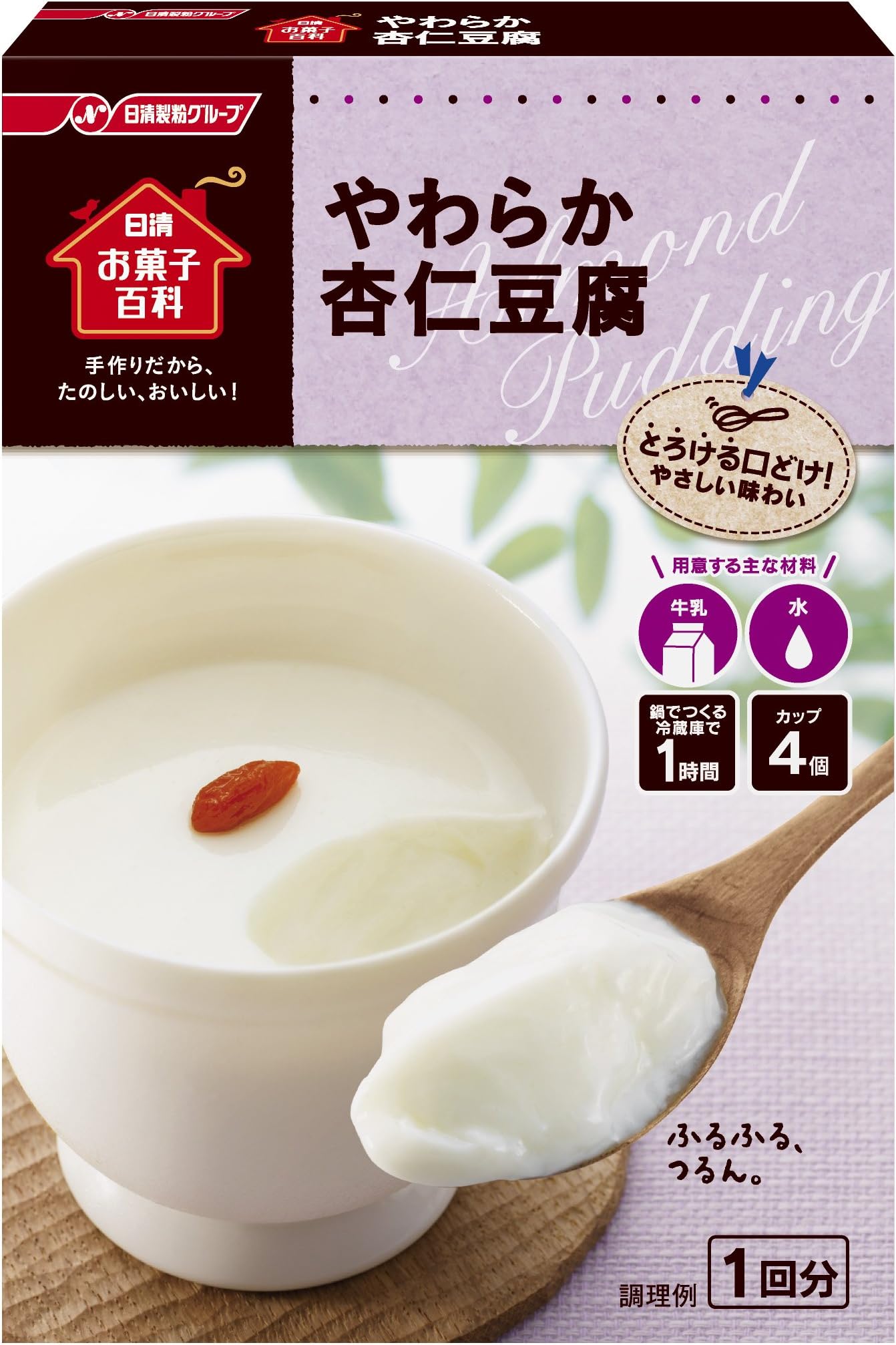 Nisshin candy Encyclopedia soft almond tofu 60g ~ 6 pieces