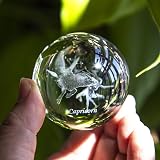 HDCRYSTALGIFTS 60mm Constellation Capricorn Crystal Ball with Stand view 4