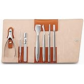 MR.GREEN Pedicure Knife Set Professional Ingrown Toenail Clippers Foot Care Tools Stainless Steel Nail Cuticle Nippers Remover Kits (7 Pcs Set)