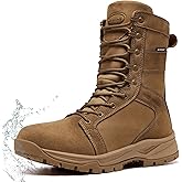MR HIKING Men's Military Tactical Boots Waterproof Lightweight 8 inch Breathable Non-Slip Suede Combat Boots