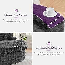 TYBOATLE 83’’ Oversized Round Boneless Couch