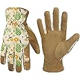 HANDLANDY Women Safety Work Gloves Utility Touch Screen Working Grip Glove for Yardwork Gardening Breathable Mechanic Gloves